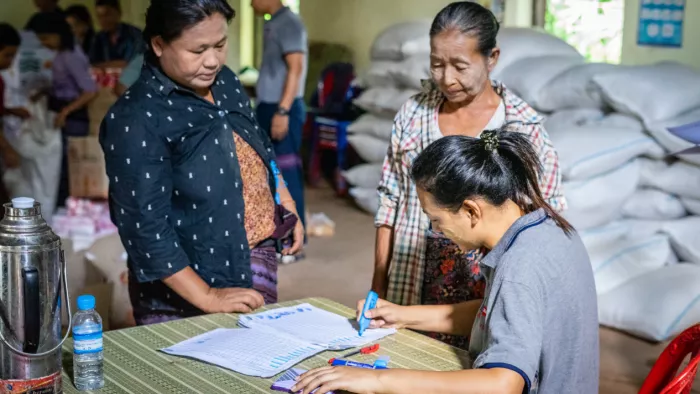 Hpa-An flood response in Myanmar