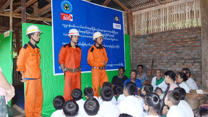ChristianAid Myanmar preparedness drill