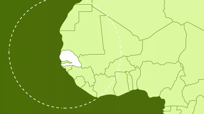 خريطة السنغال