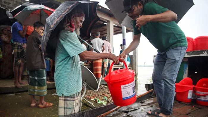 Bangladesh response to flooding