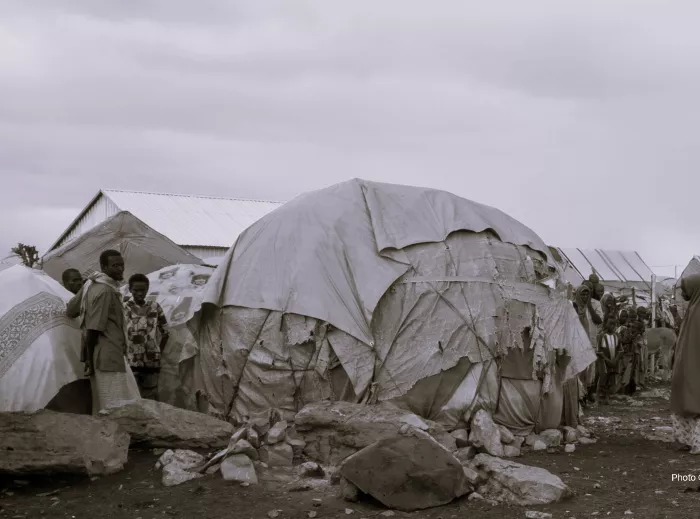 مخيم للنازحين في بيدوا ، الصومال