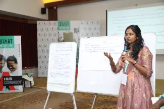 India hub representative presenting during Hub Connect 2024