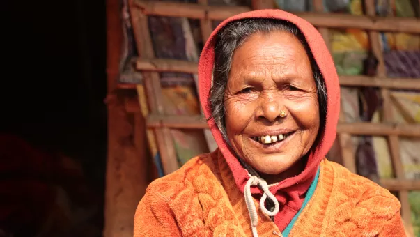 المرأة التي تدعمها مؤسسة Start Fund Nepal