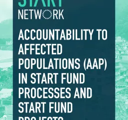 Évaluation externe : Responsabilité envers les populations affectées (AAP) dans les processus de financement de démarrage et les projets de financement de démarrage